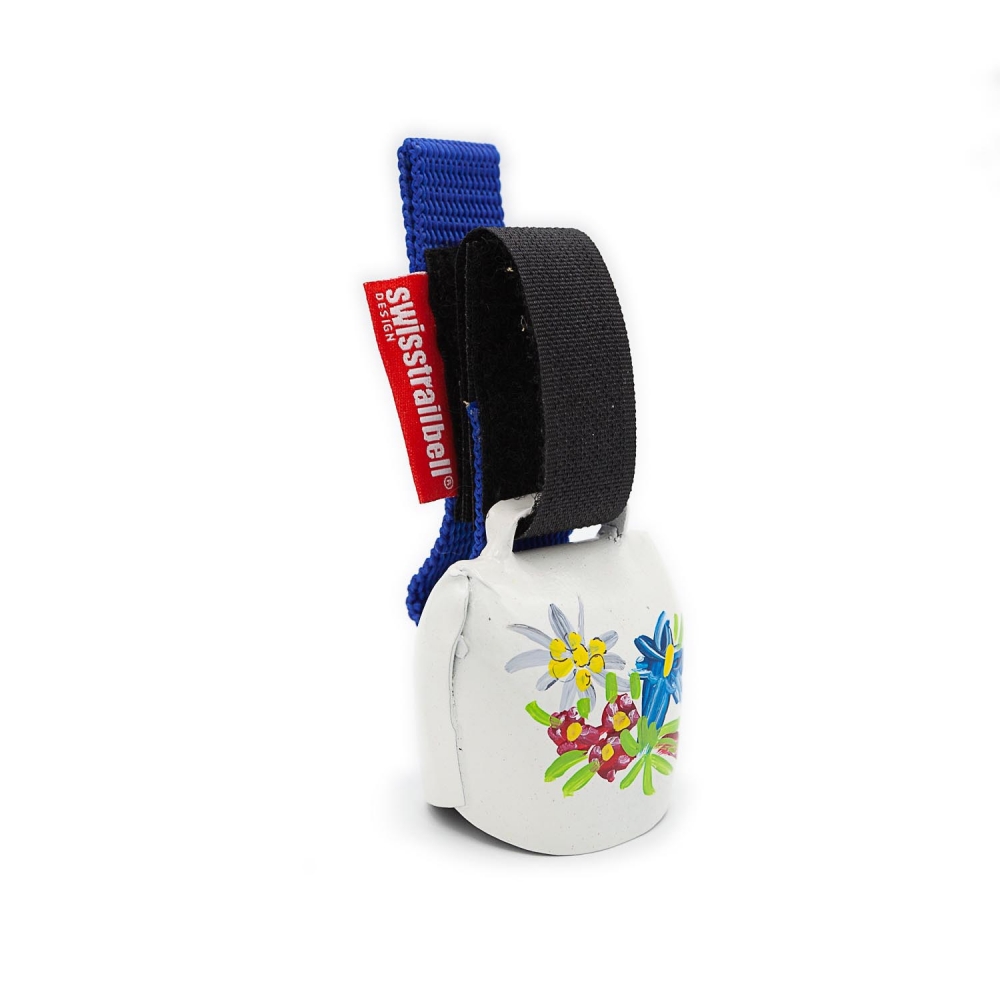 swisstrailbell® White "Alpenblumen" / blue